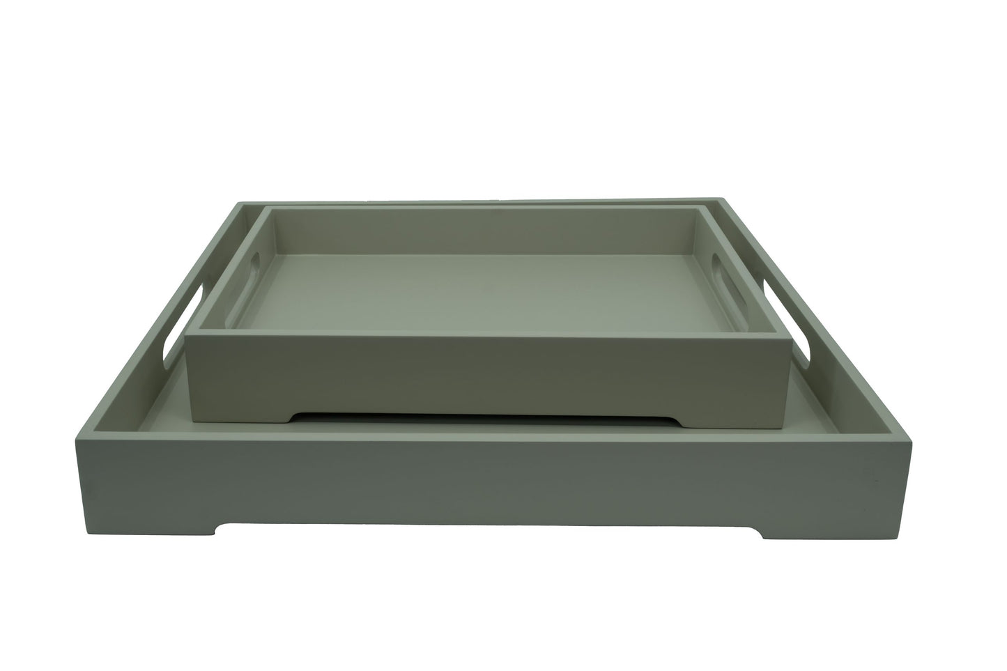 Plateau rectangulaire en bois laqué 40.5cm*30*5