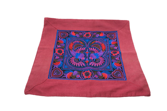 Housse de coussin en coton à motif ethnique