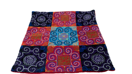 Housse de coussin patchwork