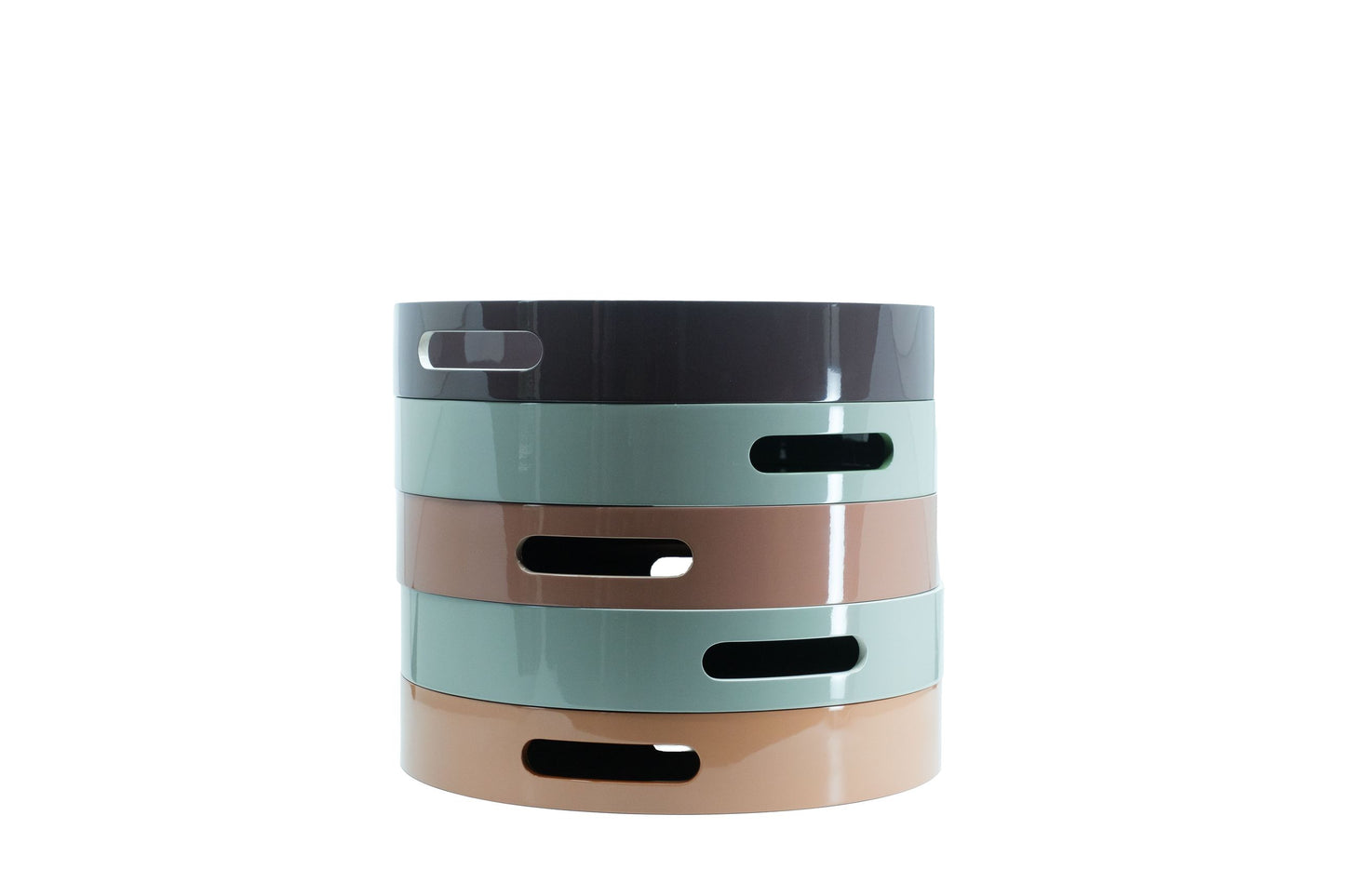 Plateau rond en laque 40*5cm