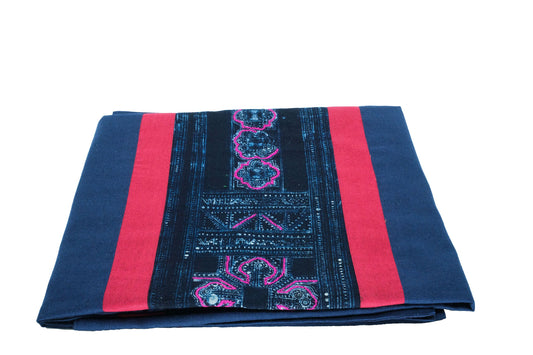 Nappes en coton bleu