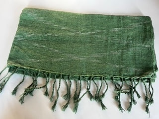 Foulard en coton vert olive