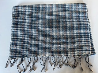 Foulard en coton fines rayures