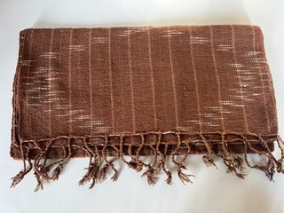 Foulard en coton marron