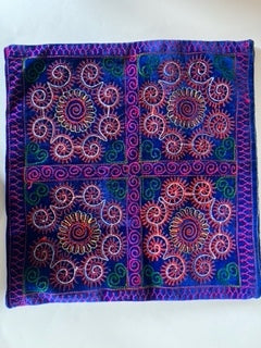 Housse de coussin patchwork