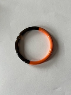 Jonc corne et laque orange