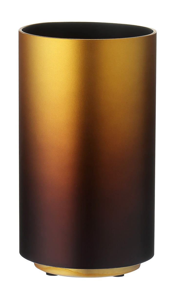 Vase laqué doré