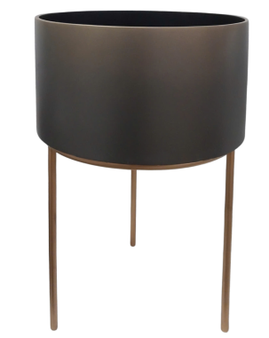 Pot laqué sur support métal