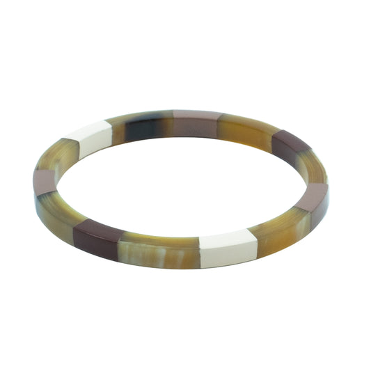 Bracelet chocolat, crème, corne