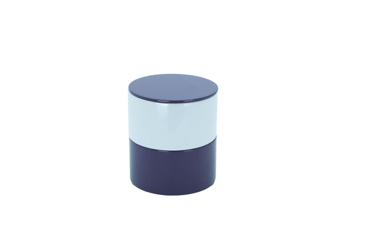 Boite à petits bijoux ronde bleue
