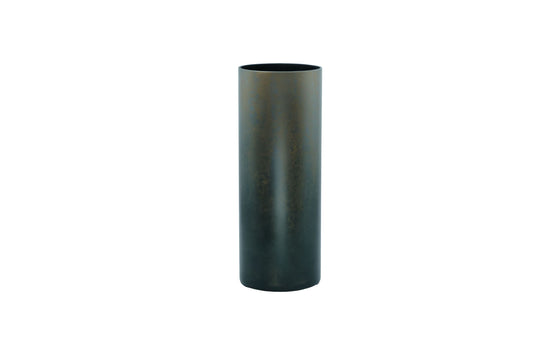 Vase en PVC laqué mordoré