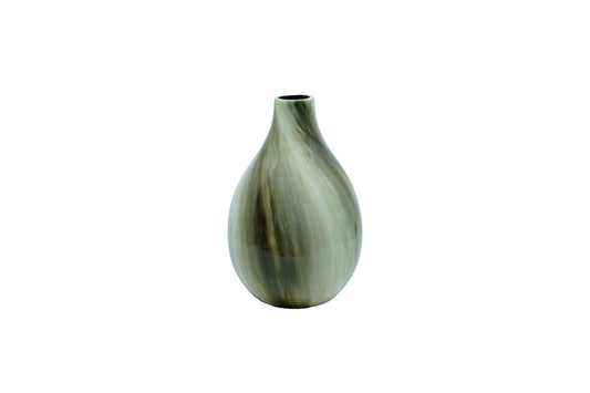 Vase en résine laqué motif nuage