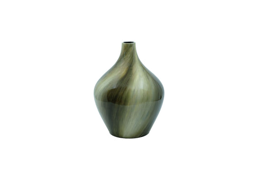 Vase amphore en résine laqué motif nuage