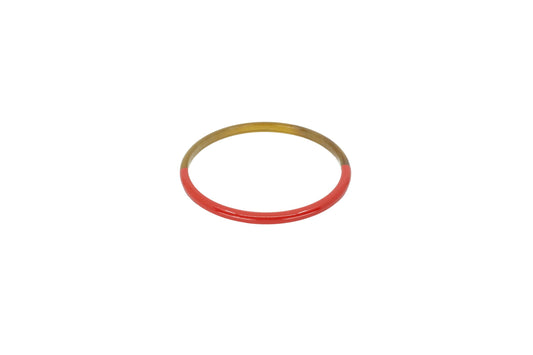 Jonc corne et laque corail