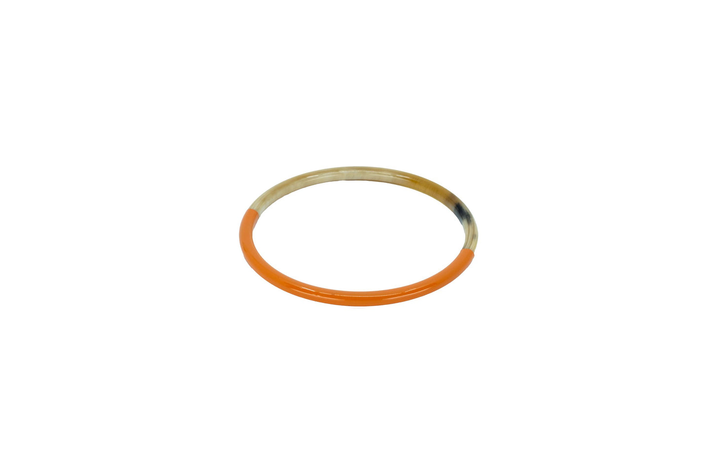 Jonc corne et laque orange