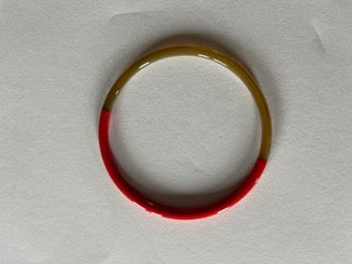 Jonc corne et laque corail