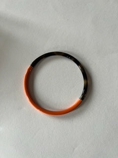 Jonc corne et laque orange